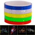 thumbnail image 4 of Cintas reflectantes Pegatinas de advertencia reflectantes de seguridad de 5 colores, cinta reflectora impermeable para llantas de bicicleta al aire libre, rollos de pegatinas reflectantes delgada, 4 of 5