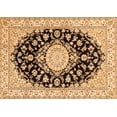 thumbnail image 1 of Ahgly Company Indoor Rectangle Medallion Orange Traditional Area Rugs, 7' x 9', 1 of 1
