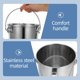 thumbnail image 5 of Moluckfu De Almacenamiento De Acero Inoxidable Para Cocina Con Sellada Y Asa, 5 of 6