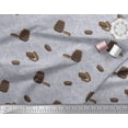 thumbnail image 2 of Soimoi Gray polyester Crepe Fabric Text & Cupcakes Food Fabric Prints By Yard 42 Inch Wide, 2 of 3