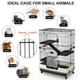 thumbnail image 2 of TOPCHANCES Large Ferret Cage Chinchilla Rabbit Hamster Guinea Pig House Small Pets Home, 2 of 19