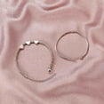 thumbnail image 4 of Pulseras para mujer, regalos para mujer, pulsera de corazón de moda para mujer, creativa, minimalista, de melocotón, cadena de tenis versátil, pulsera abierta, pulsera de traje para mujer., 4 of 5