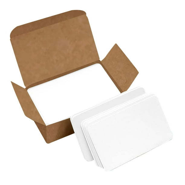 Cartulina de colores Blank Cards VANRA 300, 8,9 x 5,1 cm, color blanco