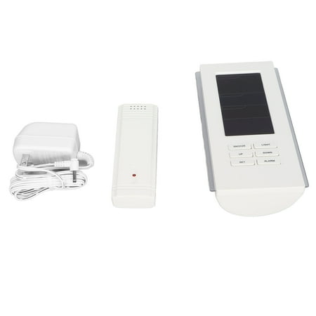 

Wireless Weather Station Digital Hygrometer Thermometer Premium Material For Outdoor For Office For Living Room White