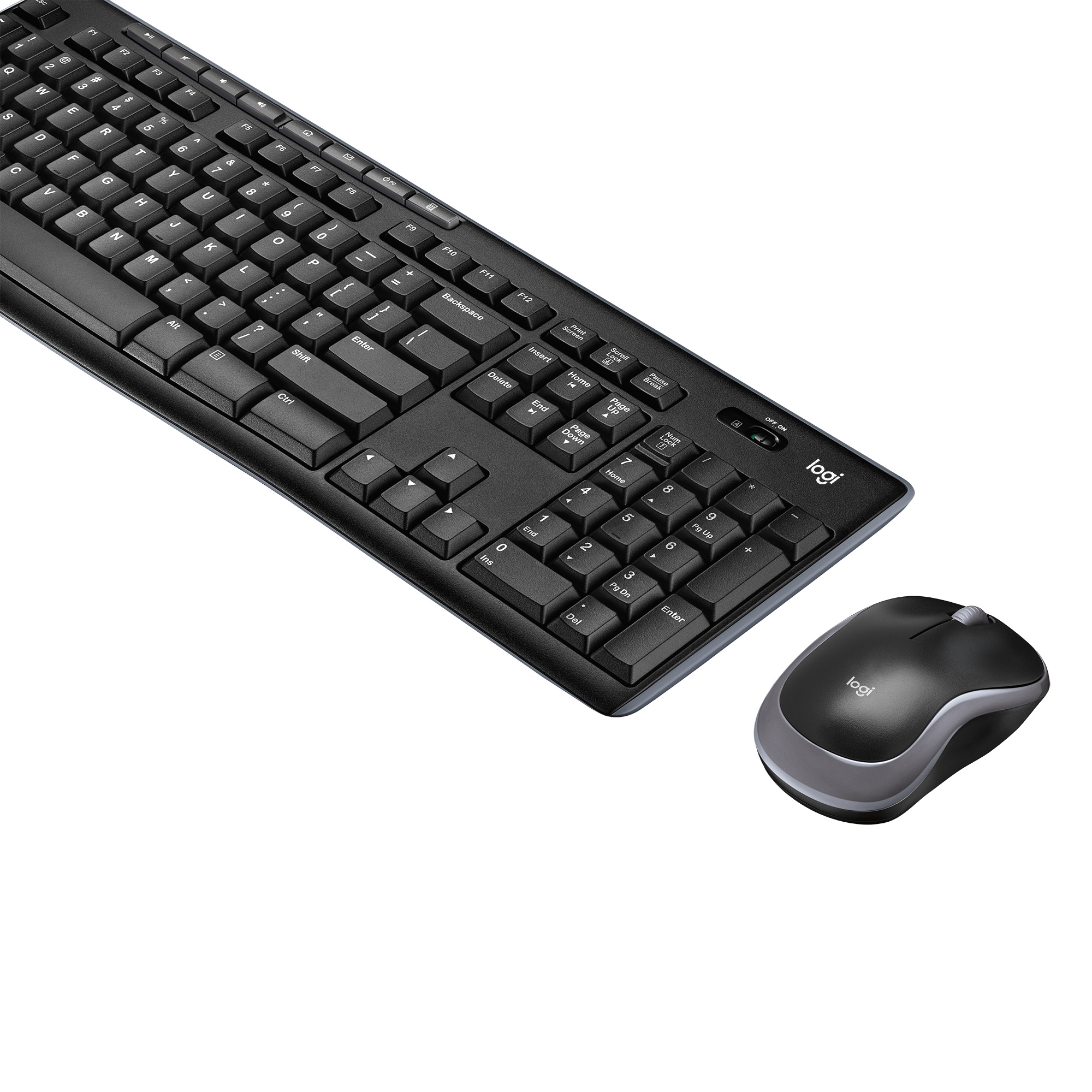 Logitech Wireless Keyboard and Mouse Combo for Windows, 2.4 GHz Wireless, Compact Mouse, 8 Multimedia and Shortcut Keys, 2-Year Battery Life, for PC, Laptop - image 3 of 6