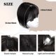thumbnail image 4 of Seitruly Aspecto realista, aspecto Natural, limpio, falso, adorno de flecos, postizo, extensiones de una sola pieza, flequillo Cuidado del cabello, 4 of 6