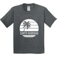 thumbnail image 3 of Inktastic Santa Barbara California Palm Tree Youth T-Shirt, 3 of 5