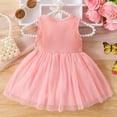 thumbnail image 4 of Mnyotv Toddler Baby Girl Summer Dresses Sleeveless Floral Embroidery Birthday Outfits Sytlish Princess Dress for Girls Size 9-12Months, 4 of 6