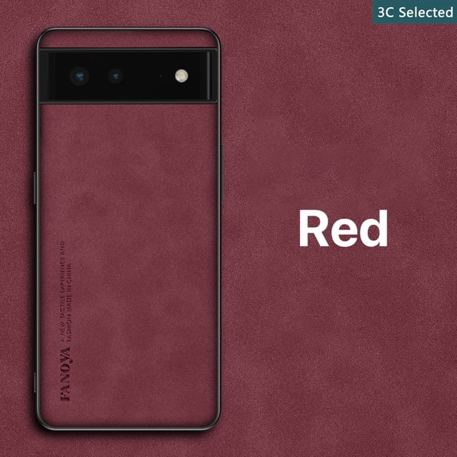 Funda Cuero Gamuza Para Google Pixel 6 Pro Case Toque Cómodo Anti-huella digital Botones a prueba de golpes Presione fácilmente Proteger la cámara Proteger la pantalla Anti-caída Borde de TPU suave Gao Jiahui unisex