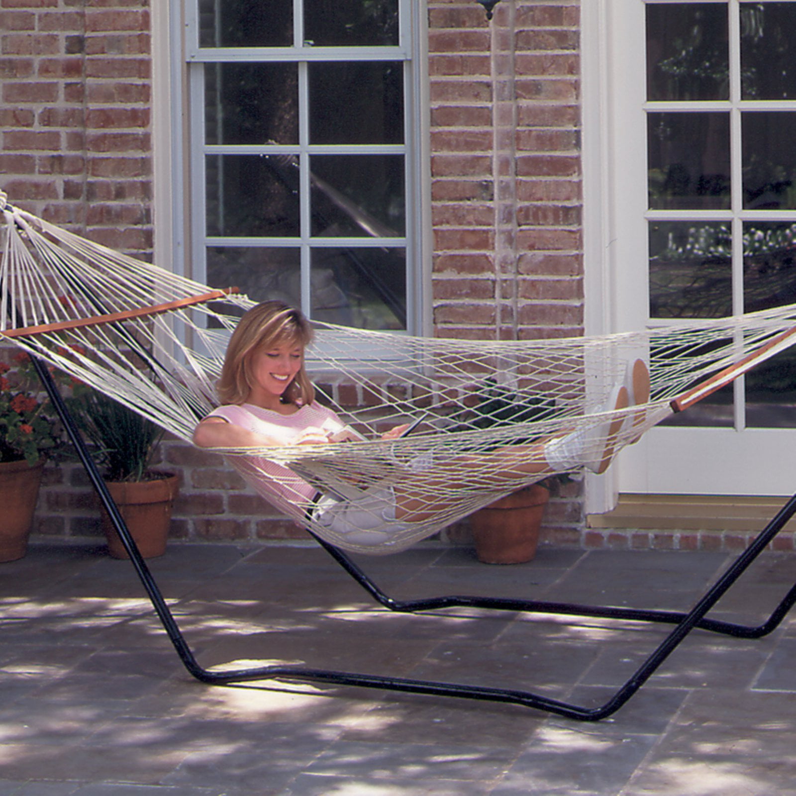Texsport High Island Rope Hammock with Steel Stand by Texsport