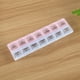 thumbnail image 5 of Caja de medicamentos para pastillas de 7 días, semanal, 2 filas, 14 rejillas, soporte para tableta, organizador de almacenamiento Likrtyny  Batería de cocina, 5 of 9