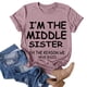 thumbnail image 3 of Gibobby Blusas Manga Larga Mujer Camiseta estampada de manga superior para mujer, camiseta informal corta con letras para mujer（Rosa， XXL), 3 of 5