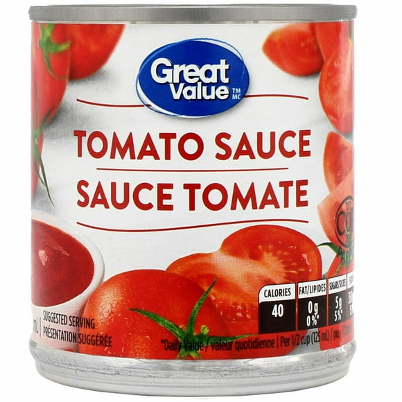 Sauce tomate en conserve Great Value 213 ml