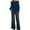 Blue, variant on LUOGENLI Women's Sweaters Cardigans off Shoulder Pullover Sweater for Asymmetrical Neckline Long Sleeve Knitted Top Loose Casual Batwing Short Crop Fall Fashion Coffee Size M