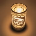 thumbnail image 2 of 7" touch lamp-Fragrance Wax Melts Warmer -Electric Candle Essential Oil Burner-Metal Table Decor - Silver Loving Owls, 2 of 9
