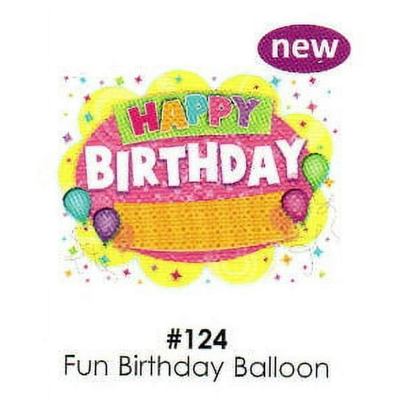 Fun Birthday Balloon Cake Decoration Edible Frosting Photo Sheet
