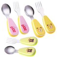 thumbnail image 1 of Silicone Handle, Baby + Forks | Stainless Steel Cutlery, 1 of 1