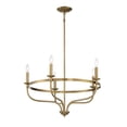 thumbnail image 6 of Trade Winds Lighting 5-Light Chandelier In Natural Brass, 6 of 7