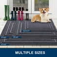 thumbnail image 2 of Buganda Heavy Duty Door Mats, Non Slip Waterproof Rubber Doormats for Outdoor and Indoor, Low Profile Dirt Trapper Entry Rugs, 47"x24", Grey, 2 of 8