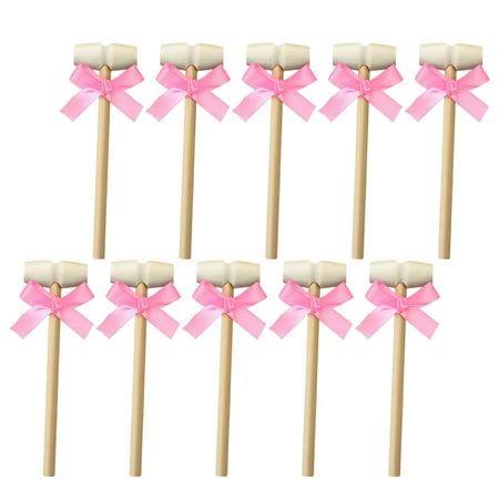 

10pcs Wooden Crab Mallets Lobster Cracking Mallets Seafood Cracking Hammers