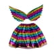 thumbnail image 3 of Conjunto de falda para niñas Strade Fareast Limited disfraz con alas de arcoíris 30 cm, 3 of 8