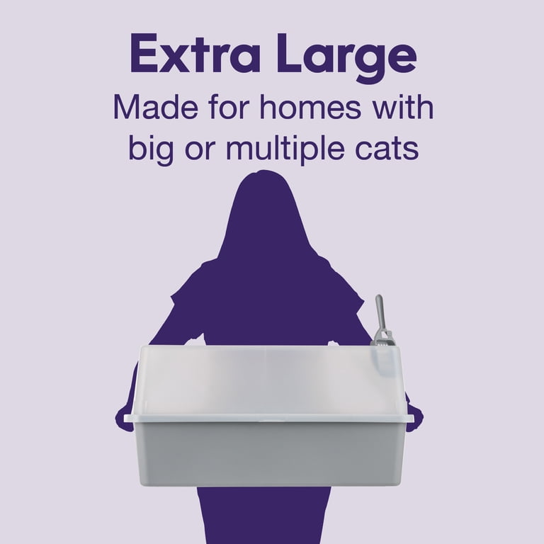 Litter Genie XX-Large Cat Litter Box, High-Sided Scatter Shield photo 4