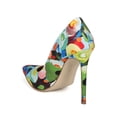 thumbnail image 3 of New Women Floral Fabric Pointy Toe Stiletto Pump - 18059 By Red Cherry Collectio, 3 of 5