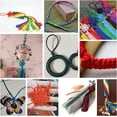 thumbnail image 5 of 2.5mm Rattail Silk Cord 30 Colors Satin Nylon Craft Cord 328 Yards Nylon String Woven Chinese Knotting Cord for Jewelry Making Necklace Bracelet Beading Dream Catchers Braid Hair, 5 of 8