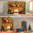thumbnail image 5 of LS Photography [1-Pack] 10' x 8' Fireplace Pine Tree Stocking Gift Box Vinyl Background, WMT2237, 5 of 6