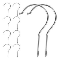 OUNONA  10 Pcs Multipurpose Screw Hook Home Clothing Hanger Hooks Accessories