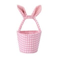 thumbnail image 2 of Kbndieu Easter Basket, Easter Egg Hunt Bunny Baskets for Kids Boys Girls, Easter Buckets with Cute Rabbit Ears, Easter Tote Bags for Easter Decorations Candy Gifts (Pink), 2 of 6