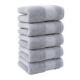 thumbnail image 2 of Pack of 5 Towels,Hand Towel 13.3x27.9 Inches,100% Cotton,Larger & Lighter Weight,Quicker to Dry,Super Soft and Absorbent,Perfect for Bathroom, 2 of 8