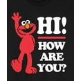 thumbnail image 2 of Sesame Street Elmo Hi How Are You Crew Neck Short Sleeve Men's Black T-shirt-3XL, 2 of 4