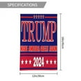 Biden Harris 2024 President American Flag 12x18 Ft Double Sided Garden