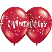 11" Congratulations Stars Around Balloons (10 ct)