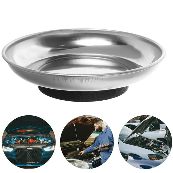 ROSENICE 1Pcs 5.7x5.7x1.4in Magnetic Parts Bowl for Mechanics and DIY Enthusiasts