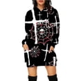 thumbnail image 2 of 2025 European and American Halloween Printed Mid-Length Pocket Hooded Long-Sleeved Sweatshirt for Women, 2 of 9