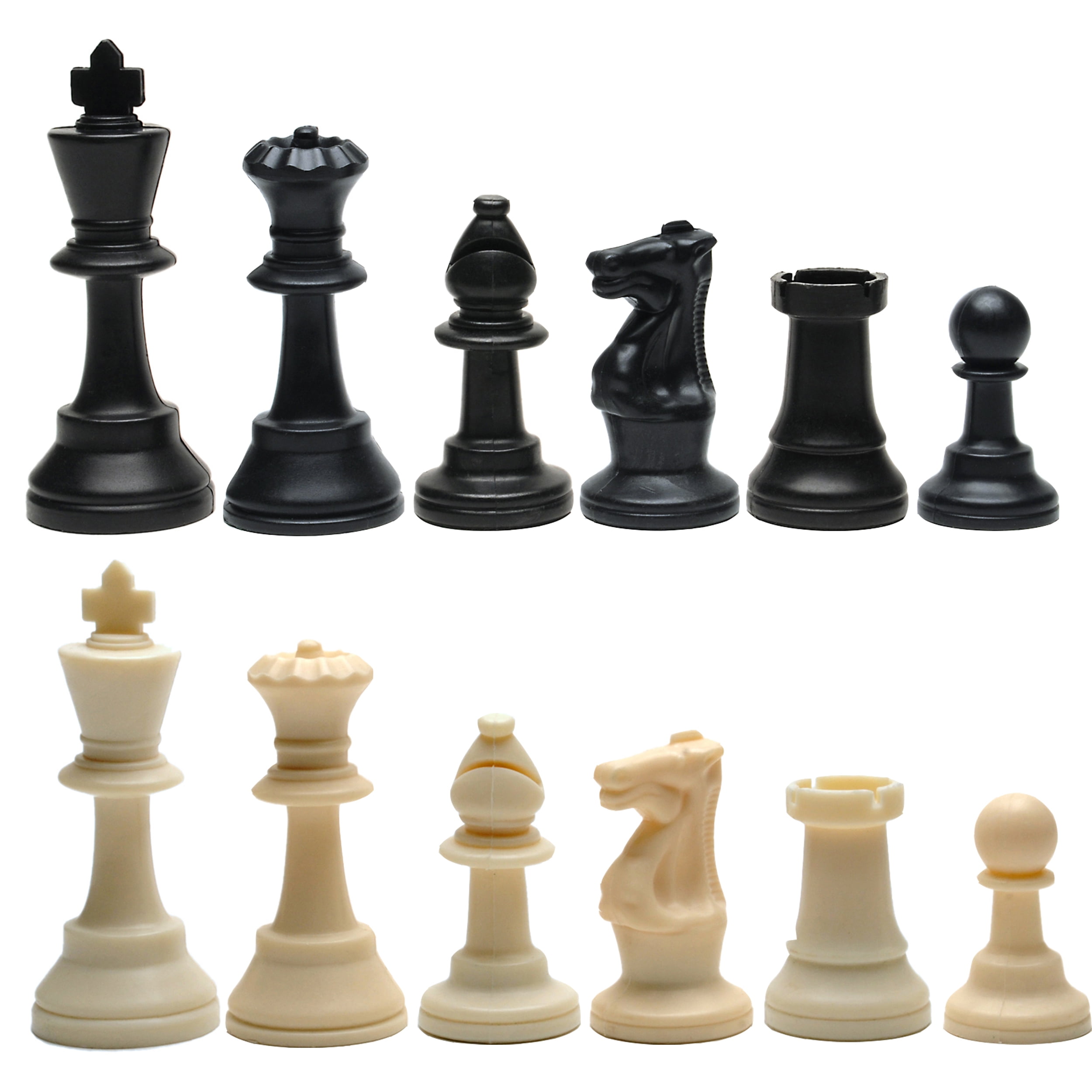 WE Games Complete Tournament Chess Set - Plastic Pieces - Roll-up Board - Canvas Bag