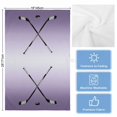 thumbnail image 5 of Purple Ombre Kitchen Towels Set of 4, Water Absorbent Dish Towel, Black Hockey Sticks Minimalist Style Decorative Hand Towels - Quick Drying Cloth for Cooking Baking, 18x28 Inch, 5 of 8