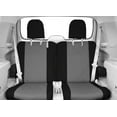 thumbnail image 2 of CalTrend Rear 50/50 Split Back & Solid Cushion DuraPlus Seat Covers for 2011-2014 Ford Mustang - FD391-08DD Light Grey Insert with Black Trim, 2 of 3