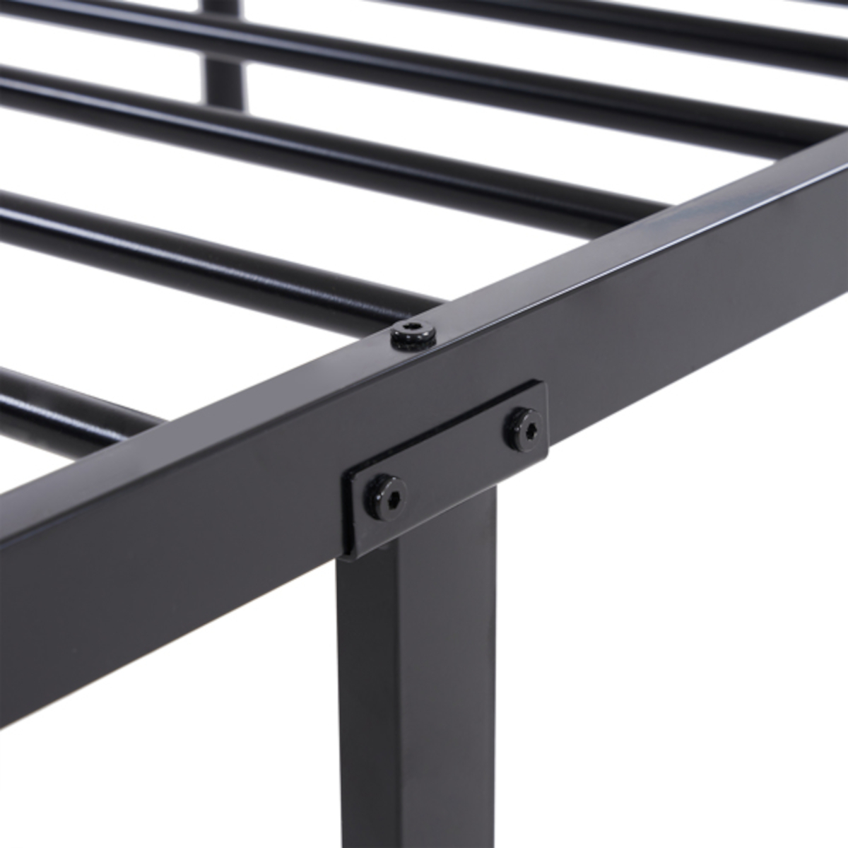 Alvantor Heavy Duty Twin Metal Bunk Bed with Safety Guard Rails & Ladder for Kids, Teens, Adults