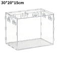 thumbnail image 1 of Transparent Acrylic Jumping Spider Enclosure, Reptile Terrarium Habitat Tank, Small Insect Breeding Box for Tarantula, Snake & Lizard, High Clarity, 1 of 8