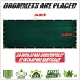 thumbnail image 3 of ColourTree 4' x 64' Green Fence Privacy Screen Windscreen Shade Fabric Cloth HDPE, 90% Visibility Blockage, with Grommets, Heavy Duty Commercial Grade, Cable Zip Ties Included - Custom Avalible, 3 of 10