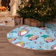 thumbnail image 6 of Daiia Gnome Pool Party Drawing Merry Christmas Tree Skirt , Xmas Large Lace-up Tree Skirt, Santa Snowflakes Rustic Home Decorations New Year Party Farmhouse Decor-48", 6 of 7