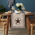 thumbnail image 2 of Star Country Table Runner - 70 Inch Long, Kitchen Dining Table Runner Dresser Scarves, Western Texas Farm Black Plaid Brown Berry Farmhouse Decor for Coffee Tables Wedding Party Banquet, 2 of 8