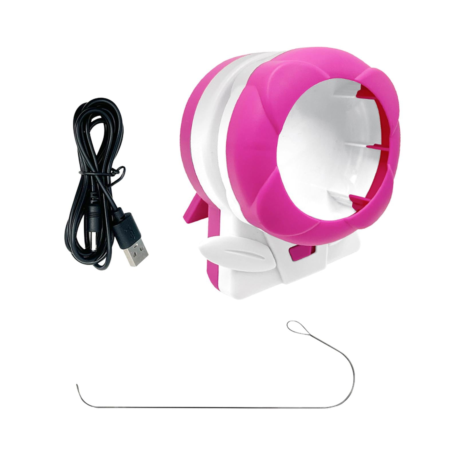 Milageto Clay Bead Fast Beading Machine Stringing Tool Craft Gift Jewelry Making for DIY Pink