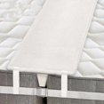 thumbnail image 1 of 20 cm Bed Bridge Mattress Connector Converts Twin Bed to King Size Wedge Mattress with Mattress Straps White, 1 of 5