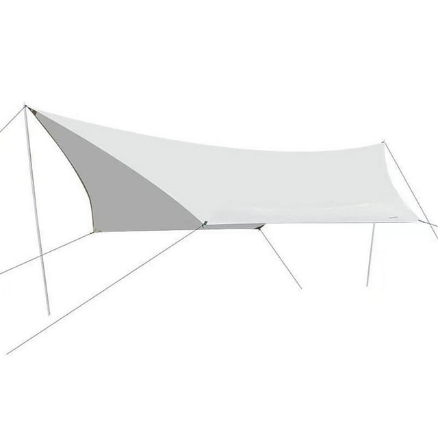 Lona para acampar, toldo para acampar, ligero, portátil, compacto, tienda de campaña, lona, cubierta para la lluvia, para playa, patio trasero, pesca,