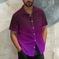 thumbnail image 2 of Arnsht (S-5XL) Big and Tall Men's Cotton Linen Shirts Lapel Button Down Short Sleeve Dress Shirt Casual Summer Shirt Tops Pink S, 2 of 6