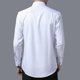 thumbnail image 4 of Camisas ajustadas informales de manga larga para hombre Camisa de vestir con botones sólidos Camisas con cuello vuelto, 4 of 4